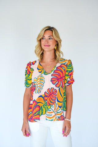 Taylor St. Tropez Print Top