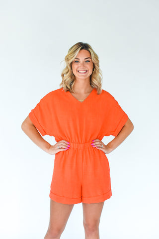 Orange You The Sweetest Romper