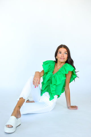 Ruffle Ready Poplin Top