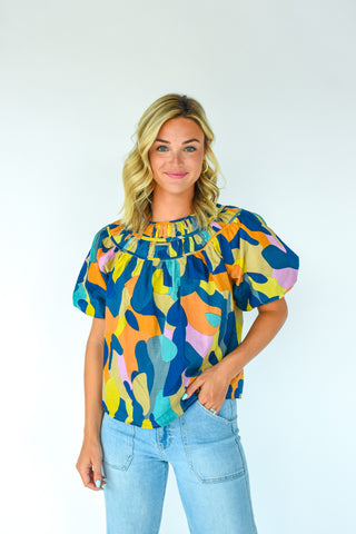 The Colors Of The Wind Printed Blouse