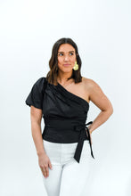 Load image into Gallery viewer, Verdusa One Shoulder Pleated Top
