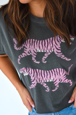 Tigers Vintage Graphic Crop Top