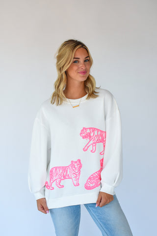 Sequin Tiger Sweatshirt