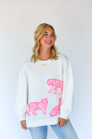 Sequin Tiger Sweatshirt