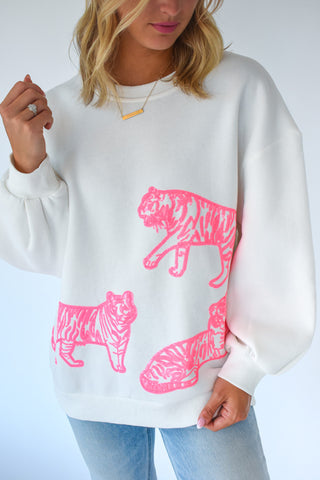 Sequin Tiger Sweatshirt