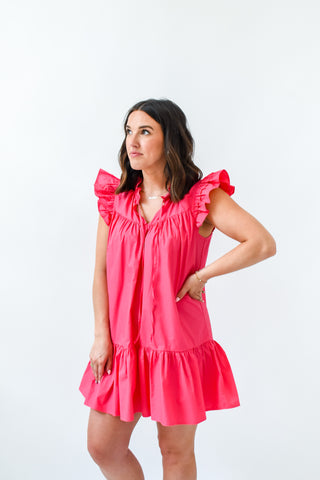 Summer Sizzle Ruffle Detail Dress