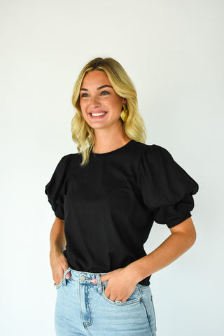 Ready For Excellence Bubble Sleeve Top