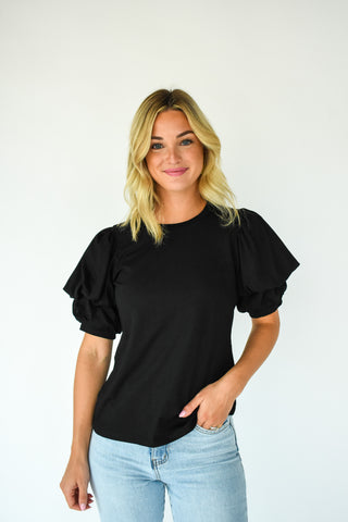 Ready For Excellence Bubble Sleeve Top