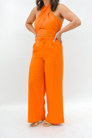 Tangerine Twist Wide Leg Pants