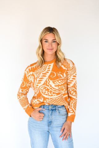 Wild Sunsets Printed Sweater