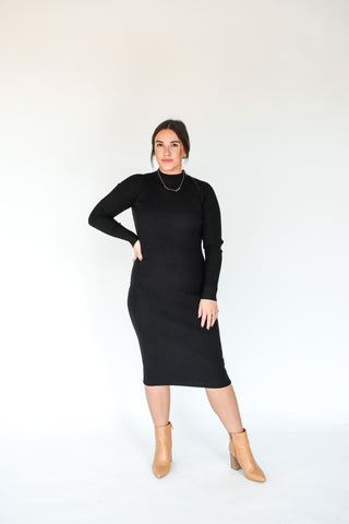 The Allie Fitted Ribbed Dress