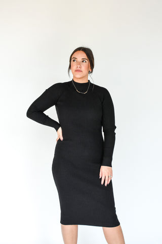 The Allie Fitted Ribbed Dress