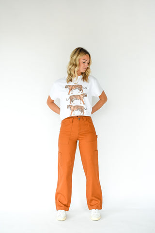 Tigers Vintage Graphic Crop Top