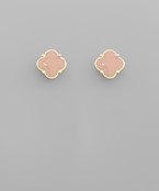 Enamel Clover Studs