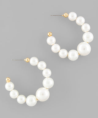 Pearl Hoops