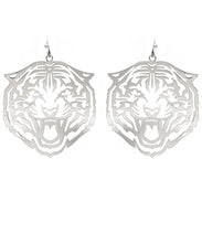 Load image into Gallery viewer, Tiger Color Filigree Dangle Earrings
