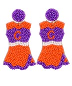 Gameday Cheerleader Uniform Earrings