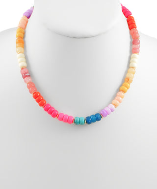 Multi Color Beaded Necklace