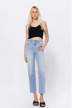 Load image into Gallery viewer, Tracey High Rise Clean Cropped Straight Jean
