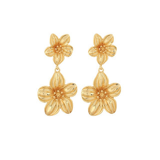 Linked Flower Earrings