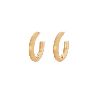 High Polished Satin Metal Hoops