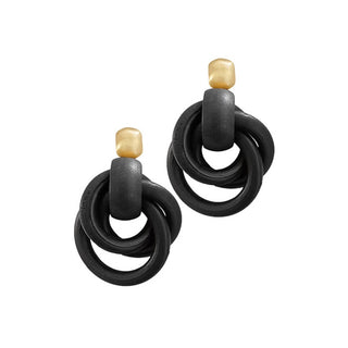 Circle Link Door Knocker Earrings