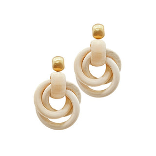 Circle Link Door Knocker Earrings