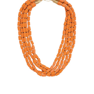 Bead Round Tube Necklace