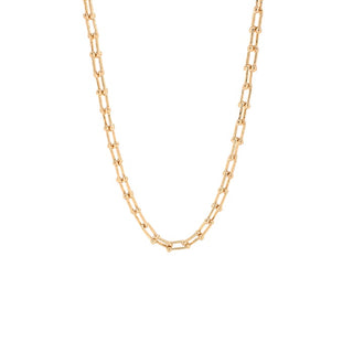 Metal Linked Chain Choker Necklace