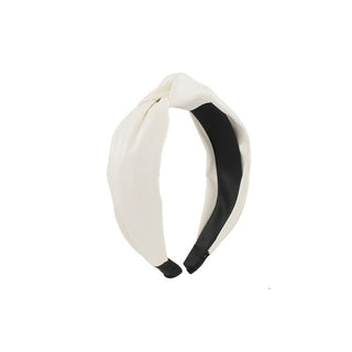 Knotted Patent Leather Headband