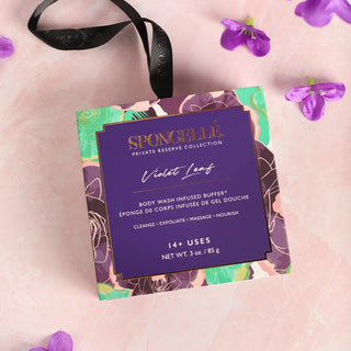 Spongelle Boxed Flower Sponge - Violet Leaf