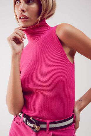 Mock Party Sleeveless Sweater