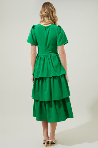 Sweet Nothings Tiered Midi Dress