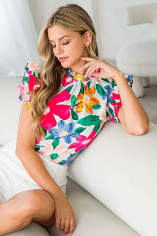 Shine So Bright Floral Top