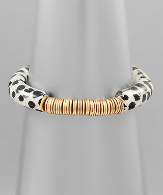 Dalmatian Tube Bracelet