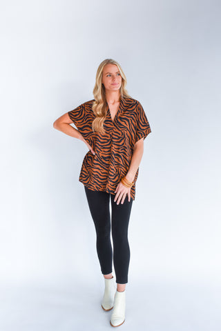 The Wild Side Tiger Print Tunic