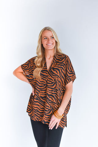 The Wild Side Tiger Print Tunic