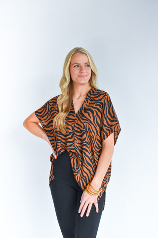 The Wild Side Tiger Print Tunic