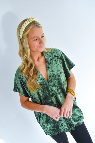 Velvet Club Tunic Top