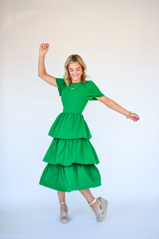 Sweet Nothings Tiered Midi Dress