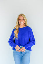 Load image into Gallery viewer, Blue You Know Oversized Sweater
