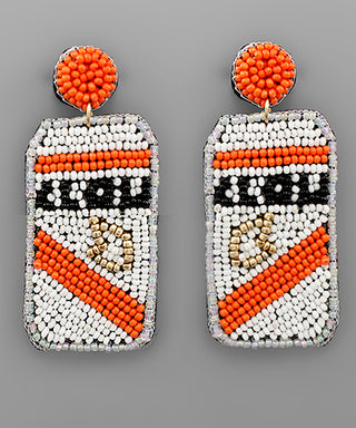 Beaded Hard Seltzer Earrings