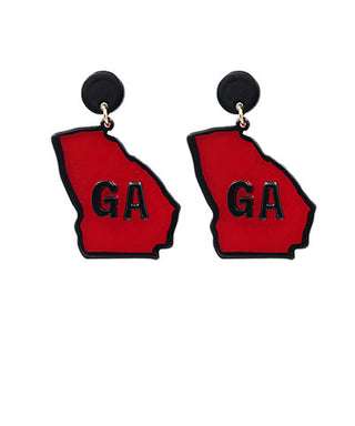 Georgia Map Earrings