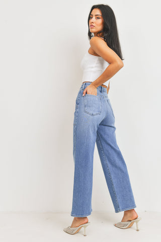 Just Black The Patch Pocket Wide Leg Jeans