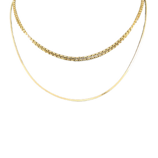 1mm Snake Chain Layer Necklace